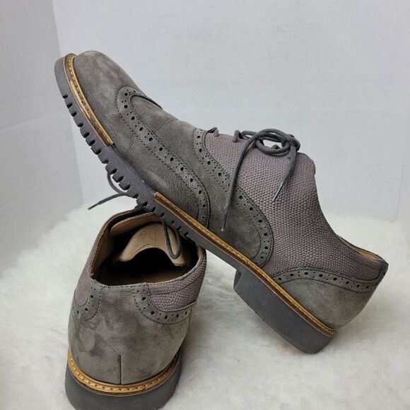 Cole Haan Great Jones Wingtip Oxford Dark Gull Grey C12153 Shoes Size 13 - Picture 5 of 11